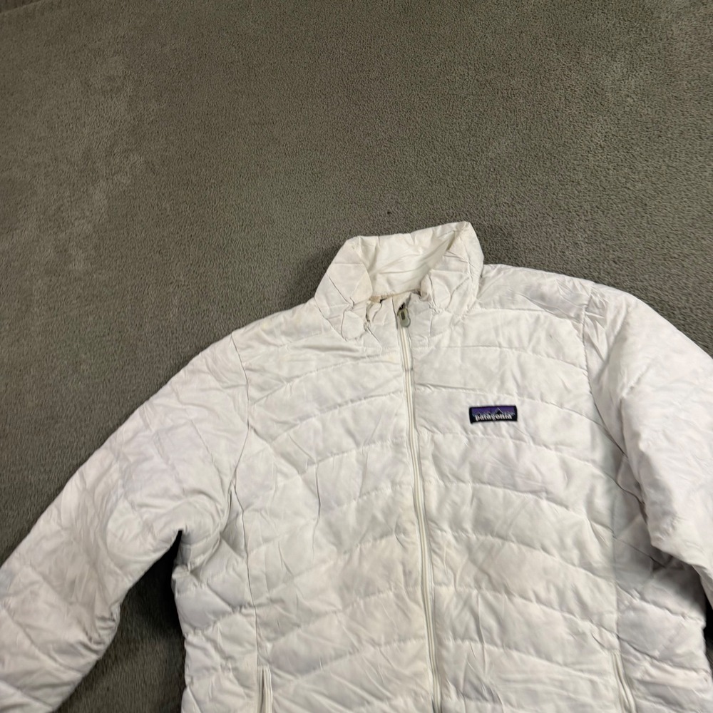 Patagonia Womens Nano Puff White Quilted Full Zip Insulated Jacket 84682F9 L
